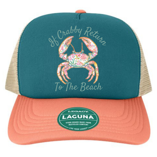 Crabby Return To Beach- Hat